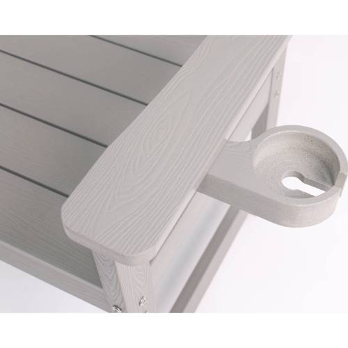Minimalist Light Gray bench Environmentally friendly and recyclable, suitable for both indoor and outdoor use. Just wipe it clean when it gets dirty