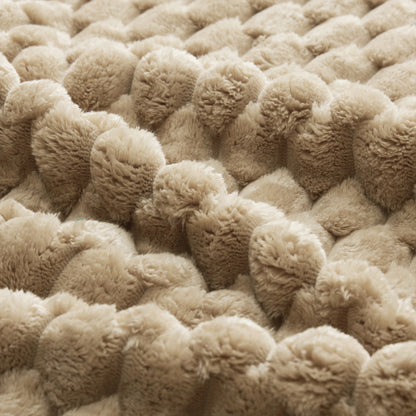 Light Camel Flannelette Modular Ottoman Footrest, Match Ergonomic Curved Modular Sectional Sofa
