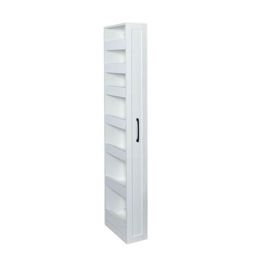7 Tier Slim Pull Out Storage Shelf Narrow Gap Organizer For Kitchen Living Room