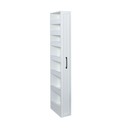 7 Tier Slim Pull Out Storage Shelf Narrow Gap Organizer For Kitchen Living Room