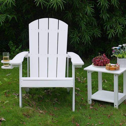 Lounge chair, suitable for all seasons: Outdoor lounge chair, made of sturdy HIPS material, equipped with 304 stainless steel accessories.