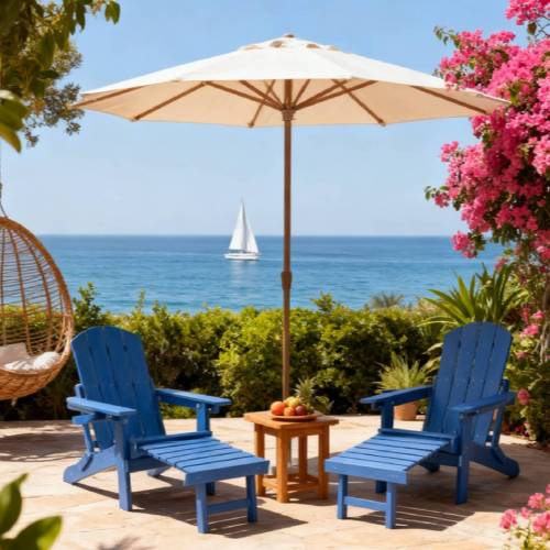 2-Piece All-Season Outdoor Lounge Chairs For Patio Leisure & Garden Relaxation Moments