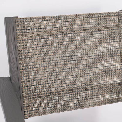 Lounge chair CHARCOAL GREY color, suitable for all seasons: Outdoor lounge chair, made of sturdy HIPS material, equipped with 304 stainless steel accessories.