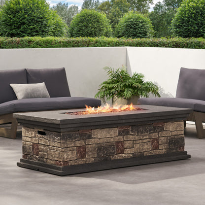 RECTANGLE MGO FIRE PIT - 50 000 BTU