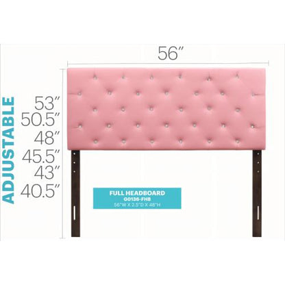 Cheerful Pink Adjustable Headboard