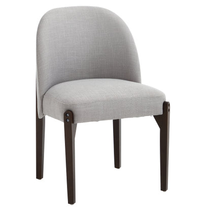 Wooden Dining Chairs Set of 2, Modern Fabric Upholstered Dining Room Chair Kitchen Chairs, Farmhouse Dinner Chair for Kitchen Dining Room