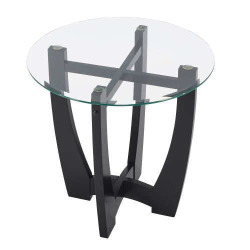 23.5inch  Round Glass Coffee Table