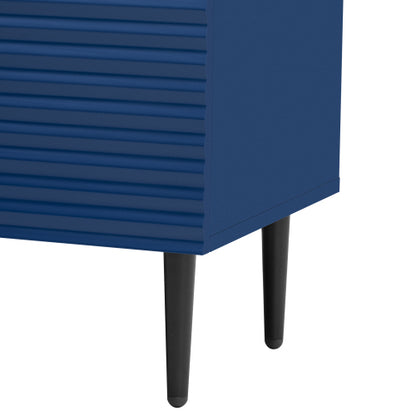 Modern Geometric Door Side Cabinet Home Accent Storage Cabinet With Metal Legs Adjustable Shelf & Anti-Tipping Device