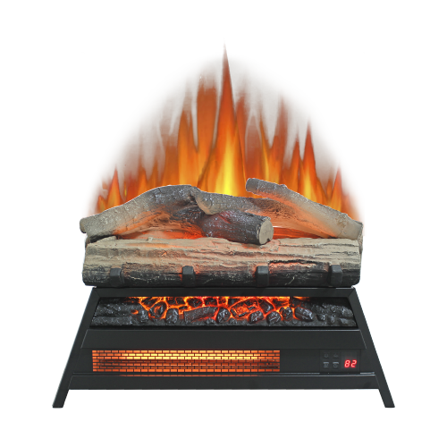 23 inch Electric Fireplace 3D Log set insert, Infrared Fireplace Heater for Indoor