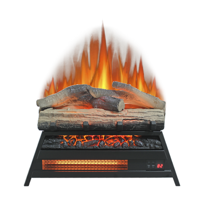 23 inch Electric Fireplace 3D Log set insert, Infrared Fireplace Heater for Indoor
