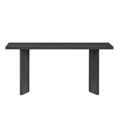 Modern Minimalist Console Table, MDF with Pine Veneer & Geometric Legs, Multi-Purpose Accent Table for Home