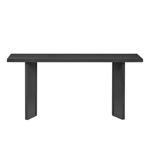 Modern Minimalist Console Table, MDF with Pine Veneer & Geometric Legs, Multi-Purpose Accent Table for Home