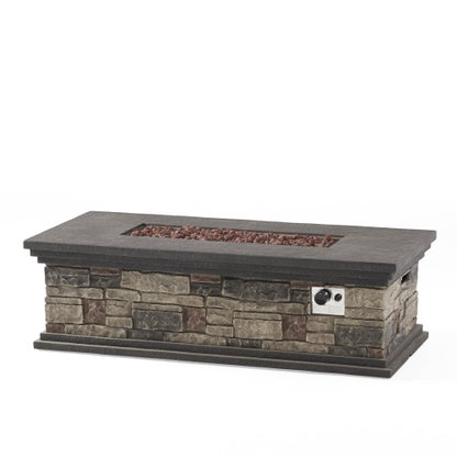 RECTANGLE MGO FIRE PIT - 50 000 BTU