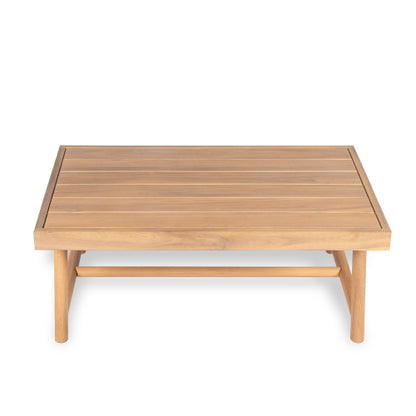 Patio Acacia Wood Rectangle Coffee Table, Teak