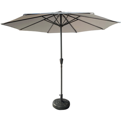 Outdoor Patio Aluminum Umbrella, Outdoor Table Umbrella,Market Umbrella with 8 Sturdy Ribs