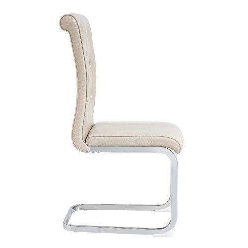 Set of 2 Retro Alligator Skin PVC Dining Chairs, Crystal Buckle Chairs with Electroplated Metal Bow Legs