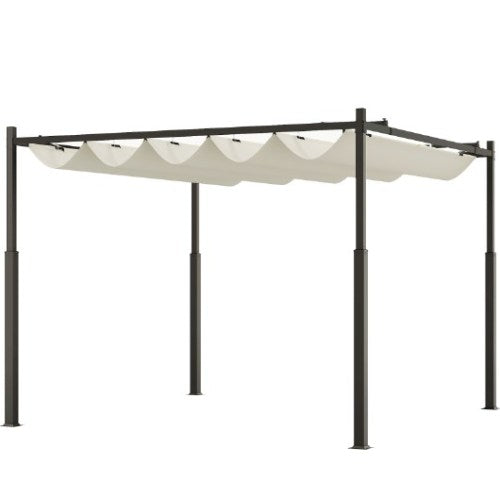 Easy to Setup Outdoor Pergola,Retractable Pergola Canopy with Magnetic Fixture