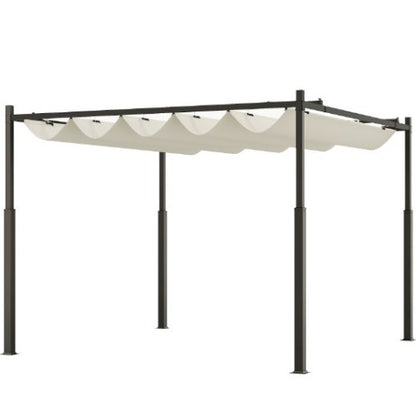 Easy to Setup Outdoor Pergola,Retractable Pergola Canopy with Magnetic Fixture