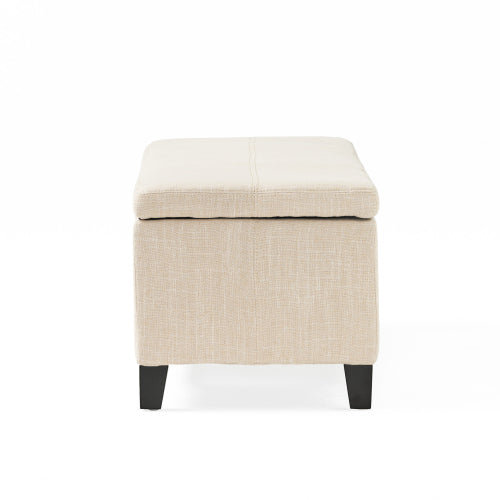 Upholstered Storage Ottoman, Solid Wooden Legs (old sku 57742.00LBE)