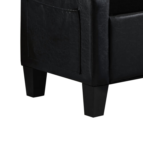 Ottoman with Storage, Storage Ottoman Bench with Safety Hinge 350 lbs Weight, Upholstered Entryway Bench with Seating for Bedroom, Living Room - Black