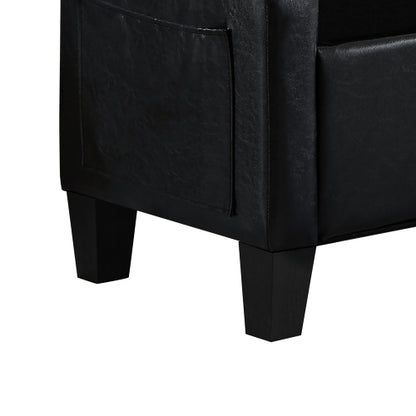 Ottoman with Storage, Storage Ottoman Bench with Safety Hinge 350 lbs Weight, Upholstered Entryway Bench with Seating for Bedroom, Living Room - Black