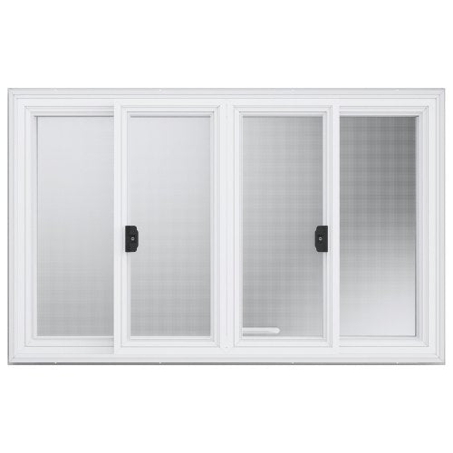 Concession Window 53"x33", Aluminum Alloy Food Truck Service Window with 4 Horizontal Sliding Windows & Awning Door & Drag Hook, Up to 85 Degrees Serving Window for Food Truck Concession Trailer