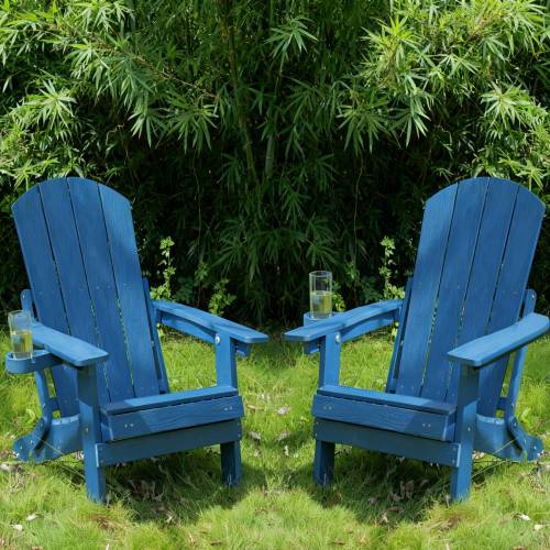 2-Piece All-Season Outdoor Lounge Chairs For Patio Leisure & Garden Relaxation Moments