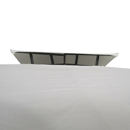 Outsunny 10' x 13' Patio Gazebo, Double Roof Outdoor Gazebo Canopy Shelter with Screen Decorate Corner Frame, for Garden, Lawn, Backyard and Deck, Cream White