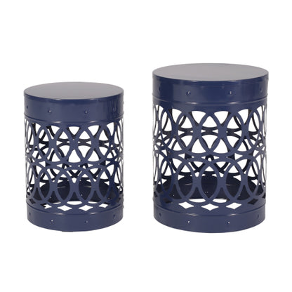 Outdoor Metal S/2 end table