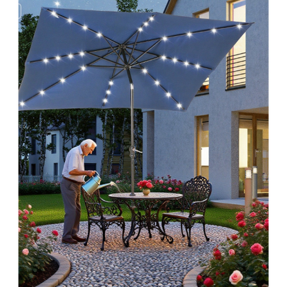 Sun Umbrella Solar Umbrella, Lighted Patio Umbrella