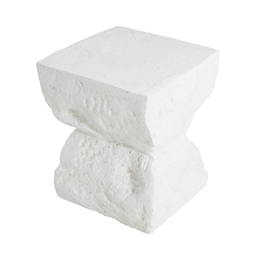 Cleo Outdoor Paito Modern Minimalist MGO Side Table, White