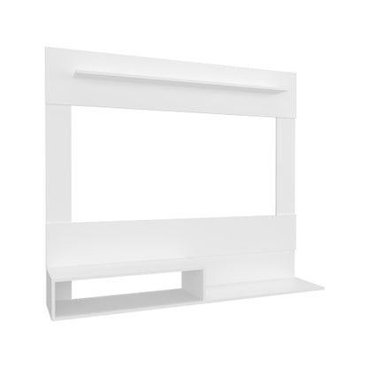 White Albuquerque Floating Wall-Mounted Entertainment Center Multi-Shelf TV Console for 55 Inch TV