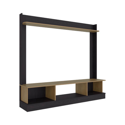Berea 65" TV Entertainment Center Modern Media Console with Storage for Gaming & wenge and natural oak