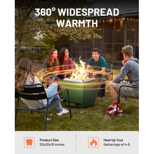 Cyberpit One 20 inch Smokeless Fire Pit, w/Pull-Out Ash Pan