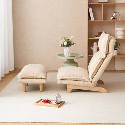 Ergonomic Continuous Adjustable Folding Lazy Recliner Sofa Chair
