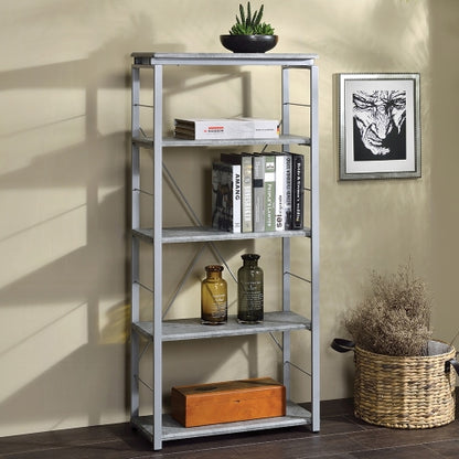 Metal Shelving Unit Bookshelf 1pc Home Office Furniture Wooden Storage Rack Shelves