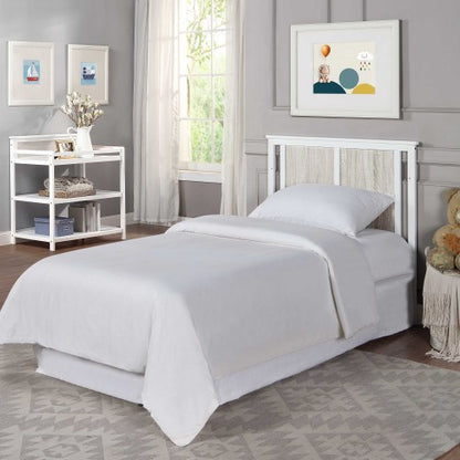 Mini Crib With Mattress Pad White/Rockport Gray