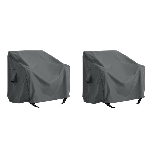 SHIELD PATIO OUTDOOR CLUB CHAIR COVER, DARK GRAY