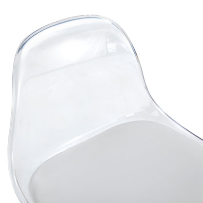 Modern minimalist bar chairs and bar stools. Can rotate 360 ¡ã and adjust lifting. PET backrest and PU seats. Set of 2. Suitable for bars, restaurants, and front desk cashiers.