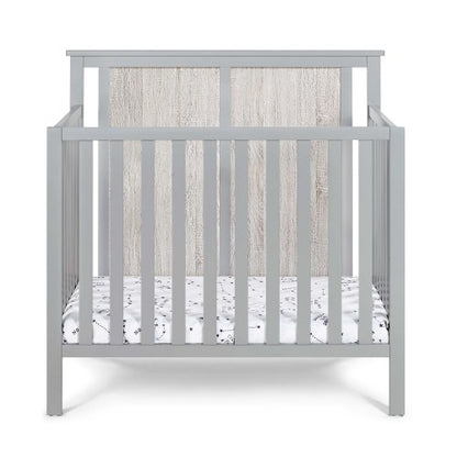 Mini Crib With Mattress Pad Gray/Rockport Gray
