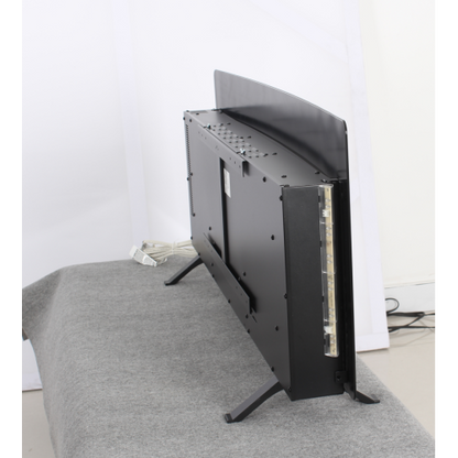 48 inch Curved Front Wall Mounted Electric Fireplace with remote and multi color flame & emberbed