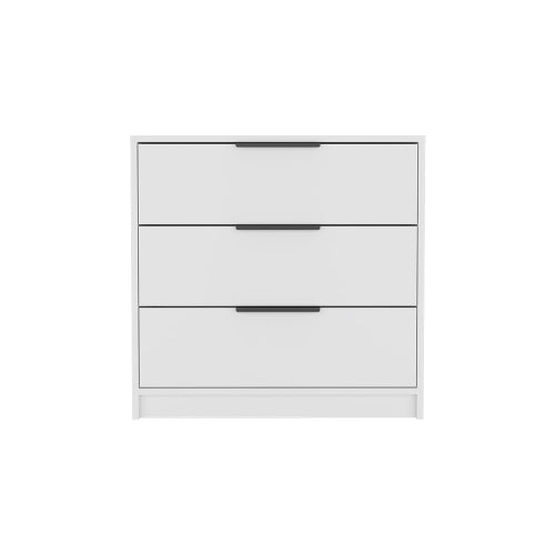 3 Drawers Dresser,-White