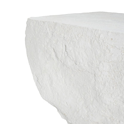 Cleo Outdoor Paito Modern Minimalist MGO Side Table, White