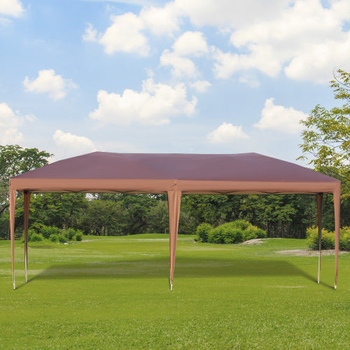 Outsunny 10' x 19.2' Pop Up Canopy Tent, Heavy Duty Tents for Parties, Outdoor Instant Gazebo Sun Shade Shelter with Carry Bag for Catering, Events, Wedding, Backyard BBQ, Coffee