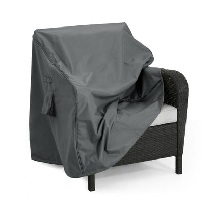 SHIELD PATIO OUTDOOR CLUB CHAIR COVER, DARK GRAY