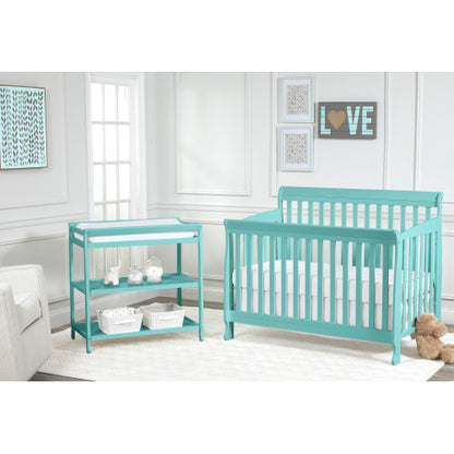 4-in-1 Convertible Crib Turquoise