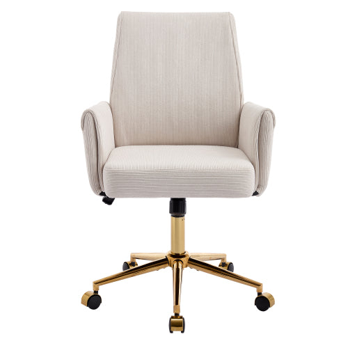 Mid-back liftable office chair, striped fabric, and ergonomically designed, is an excellent choice for working, studying or relaxing. The mid-back design provides a better sitting experience,White