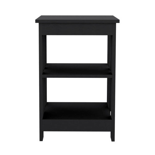 3-Tier End Table with Open Storage Shelves, Modern Side Table Nightstand for Living Room Bedroom Small Space