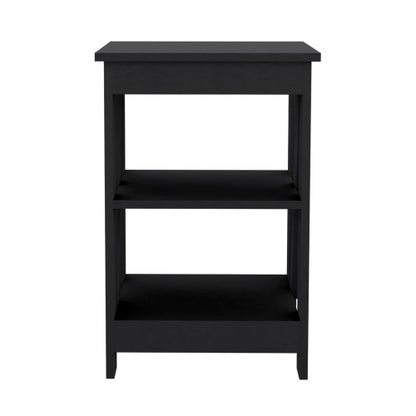 3-Tier End Table with Open Storage Shelves, Modern Side Table Nightstand for Living Room Bedroom Small Space