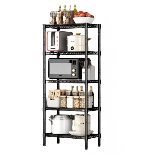 5-Tier Adjustable Metal Wire Shelving Unit for Small Spaces